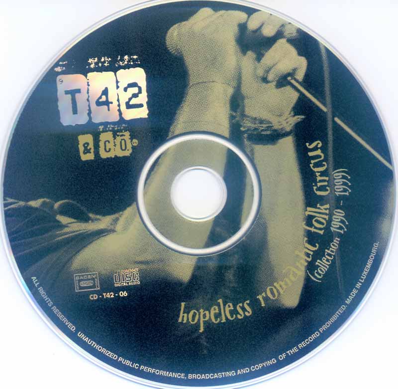 T42 - Hopeless Romantic Folk Circus (Front Cover) | Click to enlarge