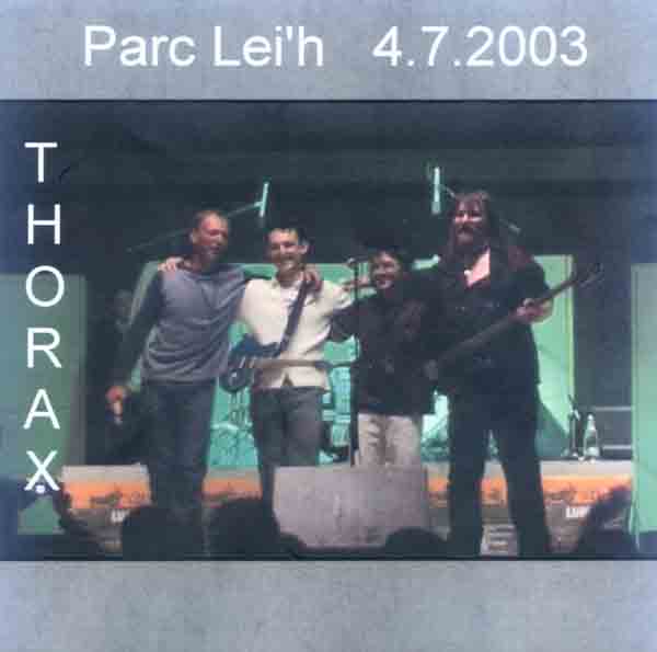 Thorax DVD - Live am Park Lei'h (Front Cover) | Click to enlarge